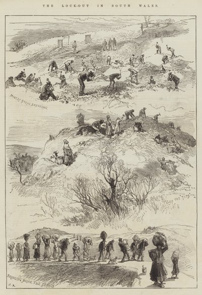 The Lock-Out in South Wales by Sir John Charles Robinson